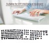 Dot Keycap Dye Sublimation Mechanical Keyboard Compatible with 61/64/68/87/96/104/108Black