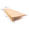 Solid Red Oak Stair Tread with Large (1 3/4") Square