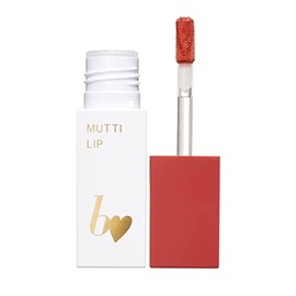 b idol Mutchi Lip R 02 Feath Red 0.1 oz (4.5 g) Lip Mat, Tint, Clouds, Moisturizing, Coloring, Contains Vegetable Oil