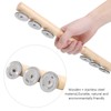 2Pcs Children Percussion Musical Toy Wooden Hand Bell Rattle Shaker