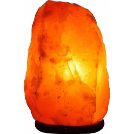 Dimmable Salt Lamp, Natural Himalayan Crystal Rock Salt Lamp Pink Light, Hand Crafted Wooden Base Direct from Foothills of The Himalayas Home Decor, Night Light & Gifts