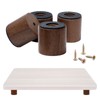 ANFU Cutting Board Feet, Walnut Chopping Board Feets, Non Slip