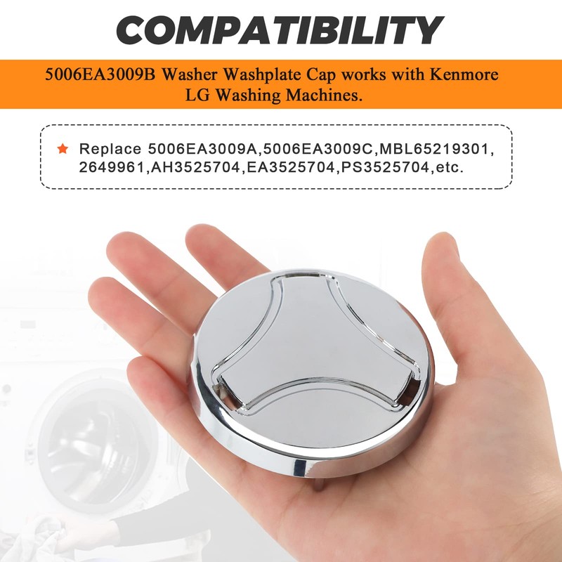 5006EA3009B Washer Pulsator Cap Upgraded by Blutoget - Fit for