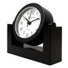Timekeeper Small Desktop Swivel Clock for Desk, Battery Operated, 6.75"