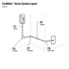 Wiremold Cable and Cord Management, Cordmate, Flat Elbow, Ivory, C6