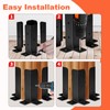 Cokritsm 4PCS Adjustable Deck Post Anchor Base Brackets Fit 1.5x1.5,2x2,2x4,4x4