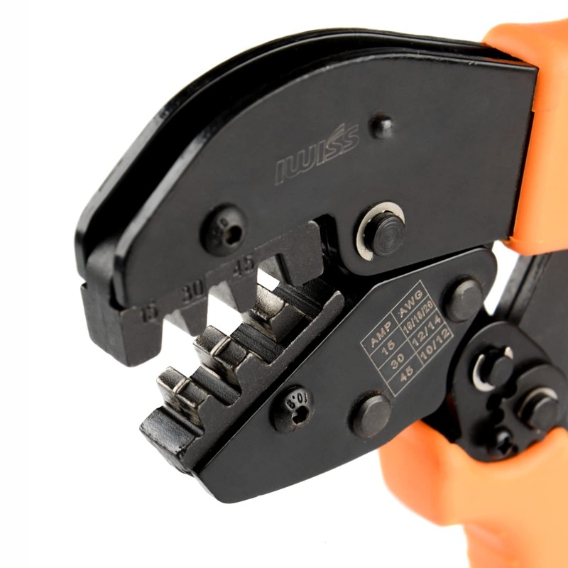 IWISS Ratchet-Style Crimping Pliers, Crimping Tool for Anderson Connectors, PWR