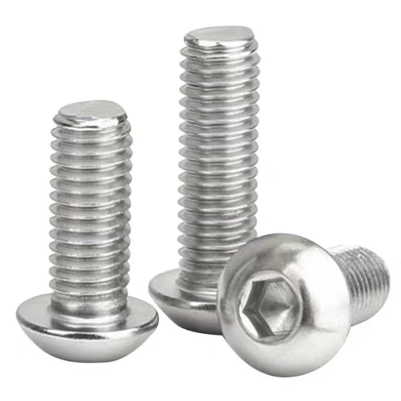 M6-1 x 55mm Button Head Socket Cap Screws,Allen Socket Drive,Stainless