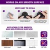 JOMOLA Stainless Steel Suction Towel Ring, No-Drill Bathroom Organizer for