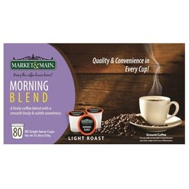 Market & Main® Morning Blend 80 Count single serve cups