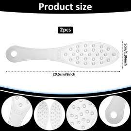 Stainless Steel Foot Scraper, Double-Sided Foot Rasp Metal-Foot-File Feet Grater Feet Callus Remover Tool Callus Remover Heel Scrubber for Wet and Dry Skin