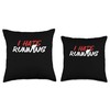 Funny I Hate Running | Marathon | Runner Throw Pillow