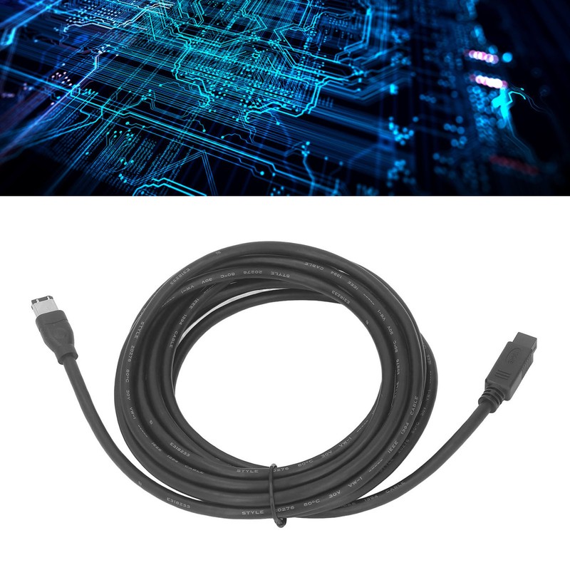 IEEE 1394 Firewire Cable 800Mbps 14.8ft Long Plug and Play