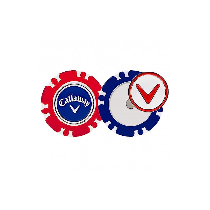 Callaway Set of 2 Interchangeable Poker Chip Golf Ball Markers