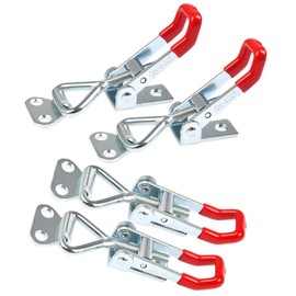 WANGCL 4PCS Lever Latch Latch Box Toggle Clamp Lever Ladder Clamps for Boxes Cupboard Drawer Door Window Adjustable Toggle Clamp Quick Release Pull Latch