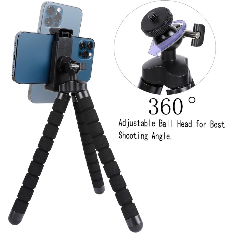Acuvar 6.5 Inch Bendable Tripod for Small Digital Cameras Compact