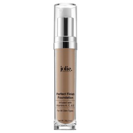 Jolie Perfect Finish Liquid Foundation Makeup SPF 15 Oil Free (MC3)