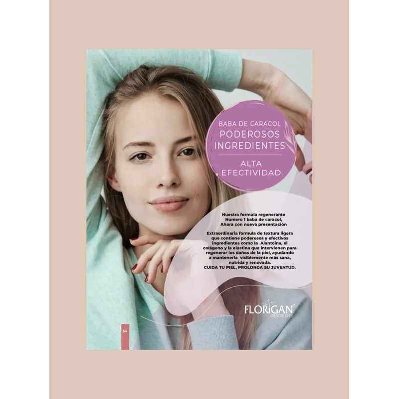 Crema Regeneradora Baba De Caracol 350grs. Florigan