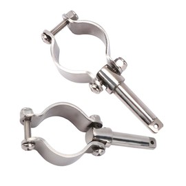 COC-LF Boat Stainless Steel Rowlock Side Mount Line Oarlock Socket Marine Yacht (2 Per Pack)