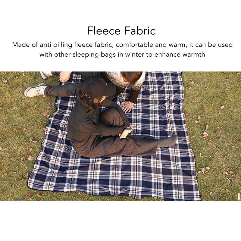 Fleece Sleeping Bag Portable Travel Warm Sleeping Bag for Adults