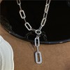 ANYILVTULI Gorgeous Bling Necklace Link Chain Diamond Y Necklace Jewelry