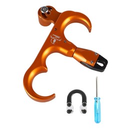 Archery Bow Release Aid 360° Rotating Head Thumb Release for Compound Bow Hunting Shooting Accessories - Color: Orange