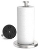 VEHHE Paper Towel Holder Countertop, Single Hand Operable Paper Towel