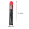 Operitacx Digital Angle Ruler with Display Black Vernier Caliper Level