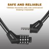 2 X FITTOO Cable Lock 65CM, Bike Bicycle Lock, Combination