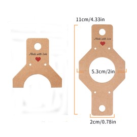 Femtindo - 200 tarjetas de arete con agujeros para vender, embalaje de joyas autoadhesivas para pequeñas empresas, embalaje de collar, Empaques para Joyeria, banda para el cabello, Scruchies 2024