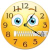EasySells 10.5" Cute Zipper Mouth Emoji Clock - Large 10.5"