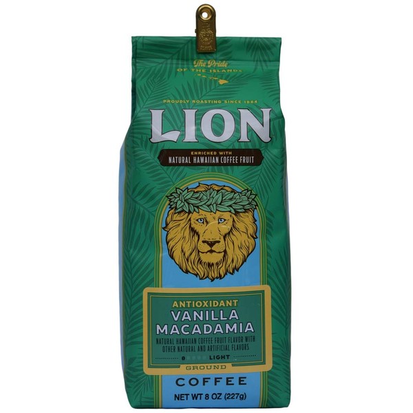 Lion Vanilla Macadamia Antioxidant Coffee - 8 oz.