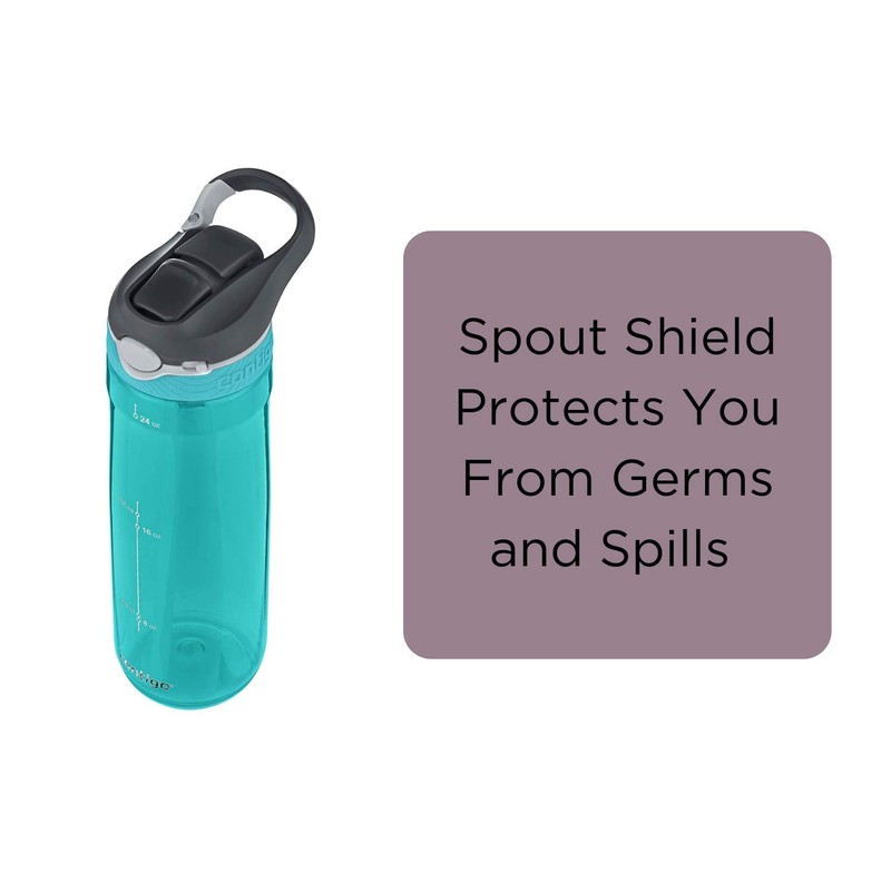 Contigo AUTOSPOUT Ashland Reusable Water Bottle, 24oz, Scuba