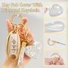 Nomiyo 5 Button Key Fob Cover with Diamond, Compatible with