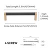 POVEFONK 10 Pack 5 inch(128mm) Black and Champagne Bronze Kitchen