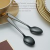 Kyraton Black Teaspoons Set of 12 Pieces, 14cm Titanium Black