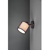 Trio Leuchten Burton 811400132 Wall Spotlight Metal Matte Black Fabric
