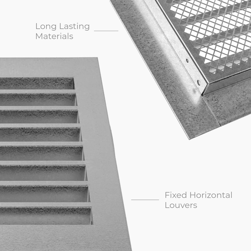 HVAC OV 12" x 12" Inch Galvanized Steel Vent Cover