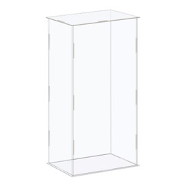 sourcing map Acrylic Display Case Box Clear Dustproof Protection Showcase 16x11x31cm for Collectibles Display