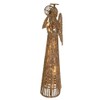 12-Inch 20 Light Incandescent Gold Glitter Angel Tree Topper