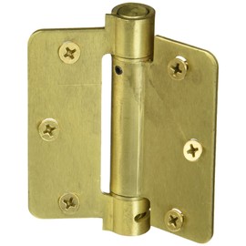 Deltana DSH35R44 Single Action Steel 3 1/2-Inch x 3 1/2-Inch x 1/4-Inch Spring Hinge