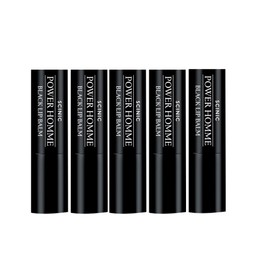 Scynic Scinic Power Homme Black Lip Balm, 5 pieces / 싸이닉 파워옴므 블랙립밤, 5개