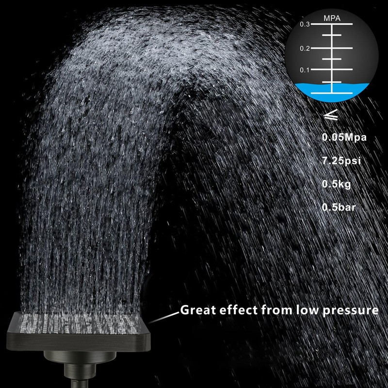 Nuodan High Pressure Rain Shower Head with Filtered - 6"