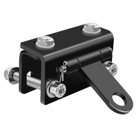 Universal Snowmobile Bumper Hitch Kit - Adjustable Heavy-Duty Steel Sled Trailer Towing Hook Kit Compatible with Polaris, Ski-Doo, Yamaha, Arctic Cat Tongue Type Snowmobile and More