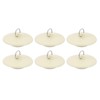 sourcing map 6 Pcs Rubber Sink Plug, Bathtub Drain Stopper