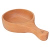 Wooden Bowl with Handle Noodle Bowl for Salad Fruit Soup