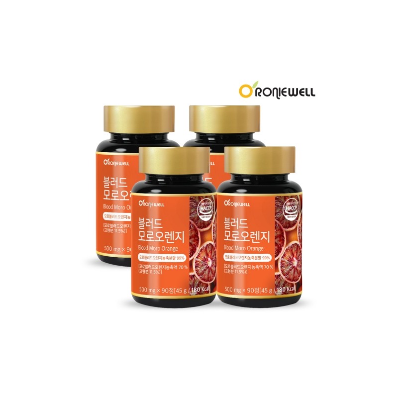 Ronywell Blood Moro Orange 500mg 90 Tablets / 로니웰 블러드