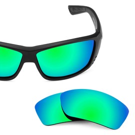 Revant Replacement Lenses for Costa Cat Cay sunglasses, UV Protection, Anti-Scratch and Impact Resistant, Elite Polarized Emerald Green Mirrored