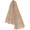 FRAAS Wool Stole Checked with Coloured Highlights - 60 x