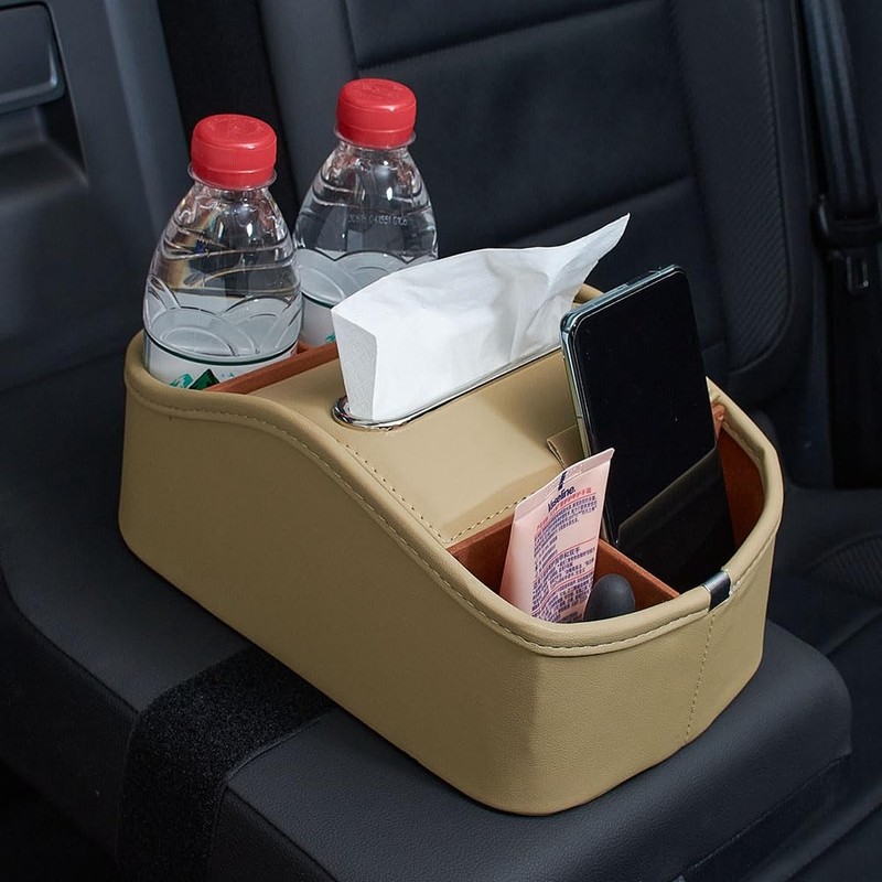 JSCARLIFE Car Seat Organizer - Car Organizer Front Seat Back